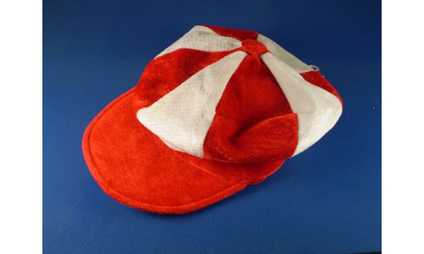 Red and White Flat Cap